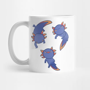 Cute blue axolotls Mug